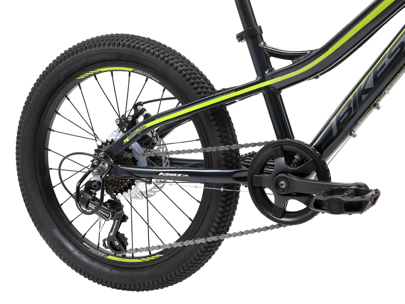 Bikestar kinderfiets MTB 7speed 20inch zwart/groen - Afbeelding 5