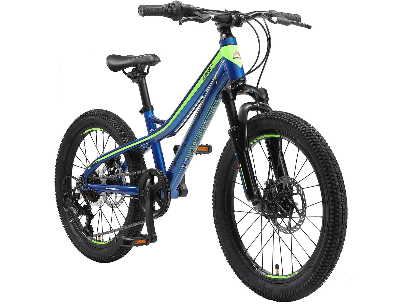 Bikestar kinderfiets MTB 7speed 20inch blauw/groen - Afbeelding 2