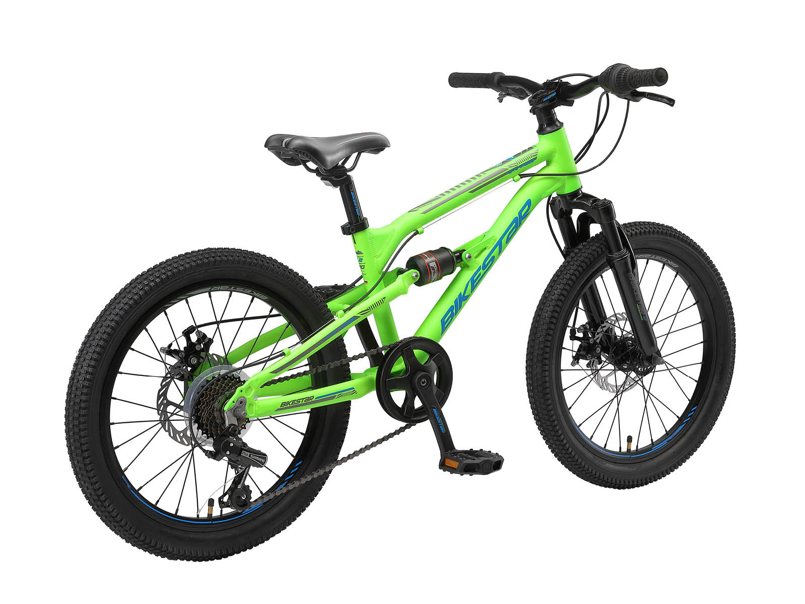 Bikestar kinderfiets MTB Fully 7speed 20inch groen - Afbeelding 3