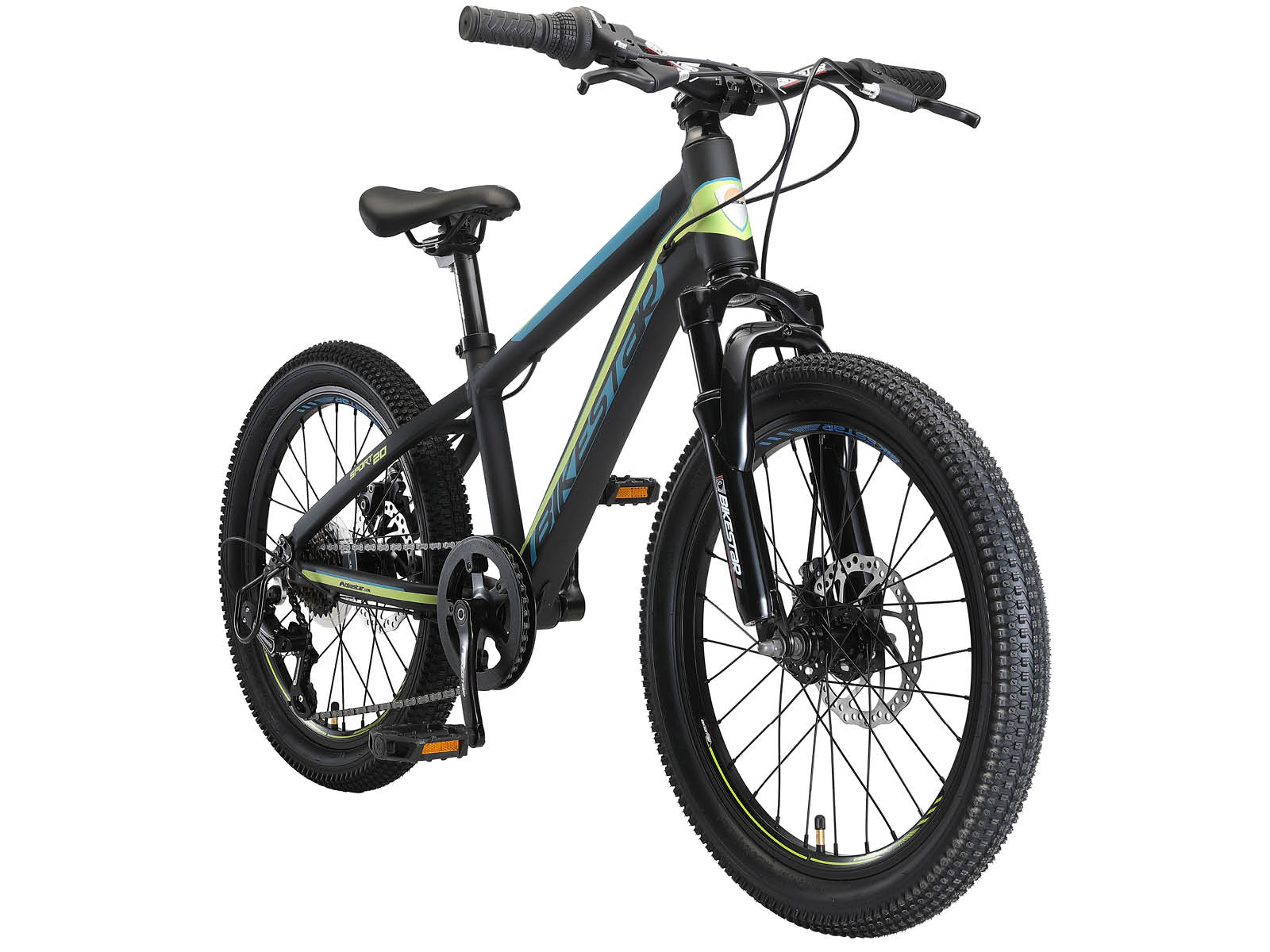 Bikestar kinderfiets MTB Sport 7speed 20inch zwart/groen - Afbeelding 2