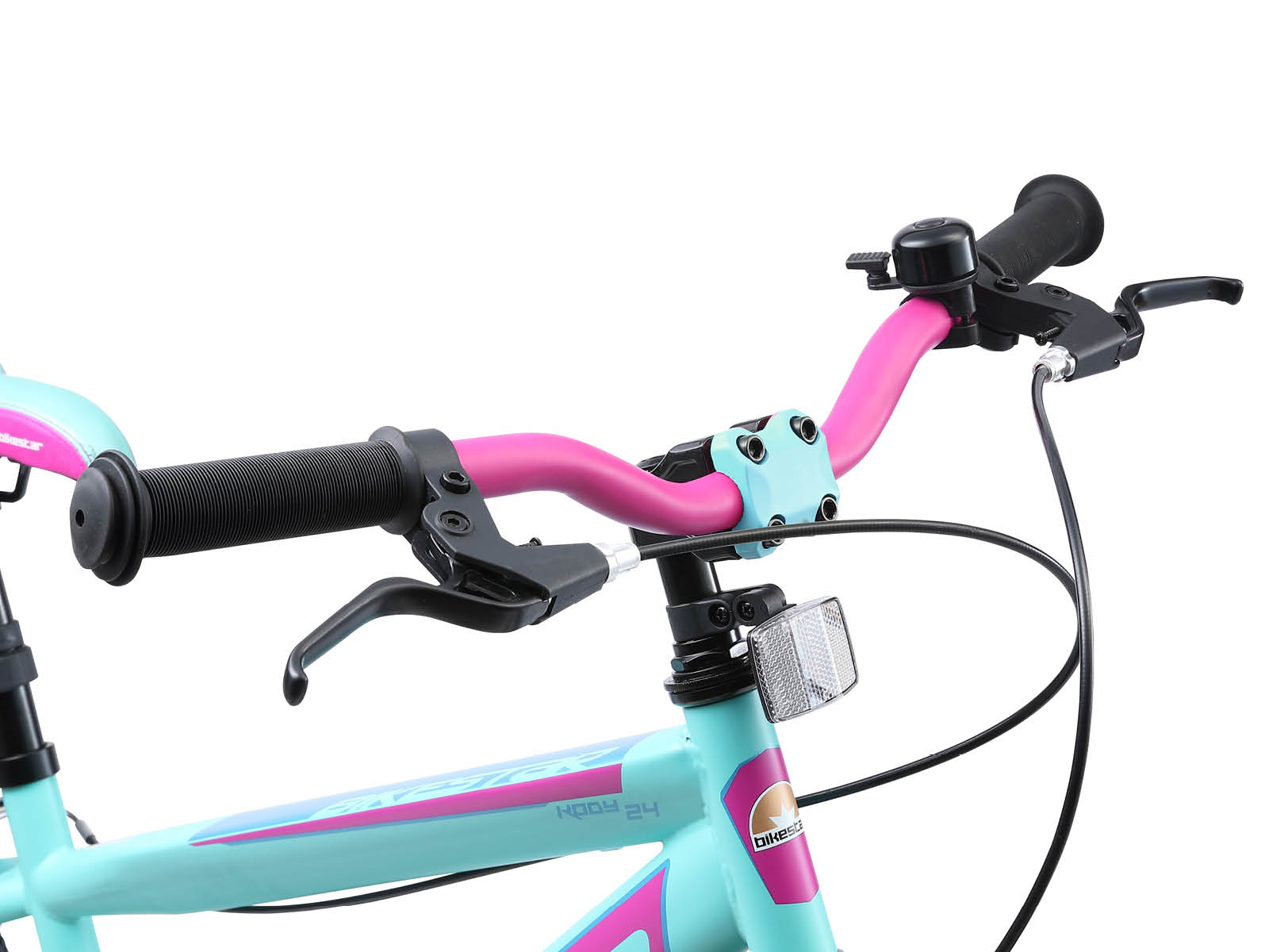 Bikestar kinderfiets Urban Jungle 24 inch turquoise/paars - Afbeelding 4