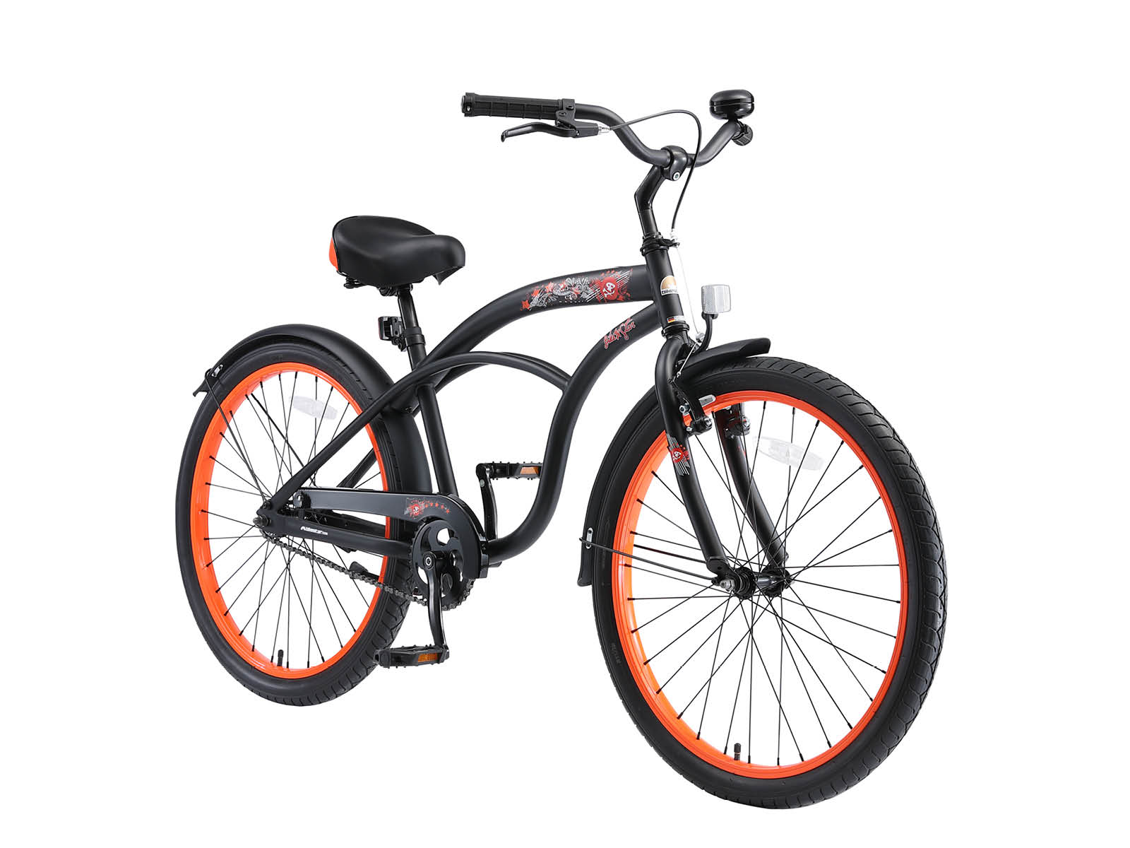 Bikestar kinderfiets Cruiser 24 inch zwart - Afbeelding 2