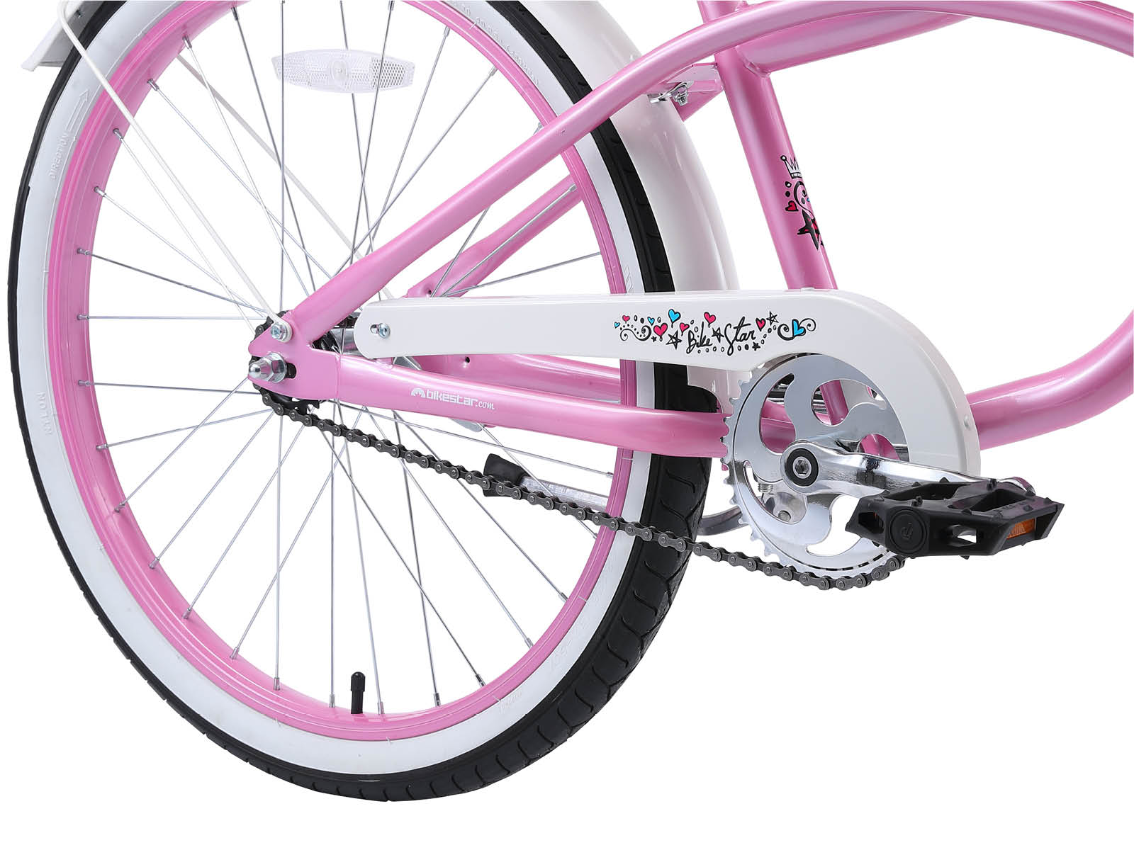 Bikestar kinderfiets Cruiser 24 inch roze - Afbeelding 5