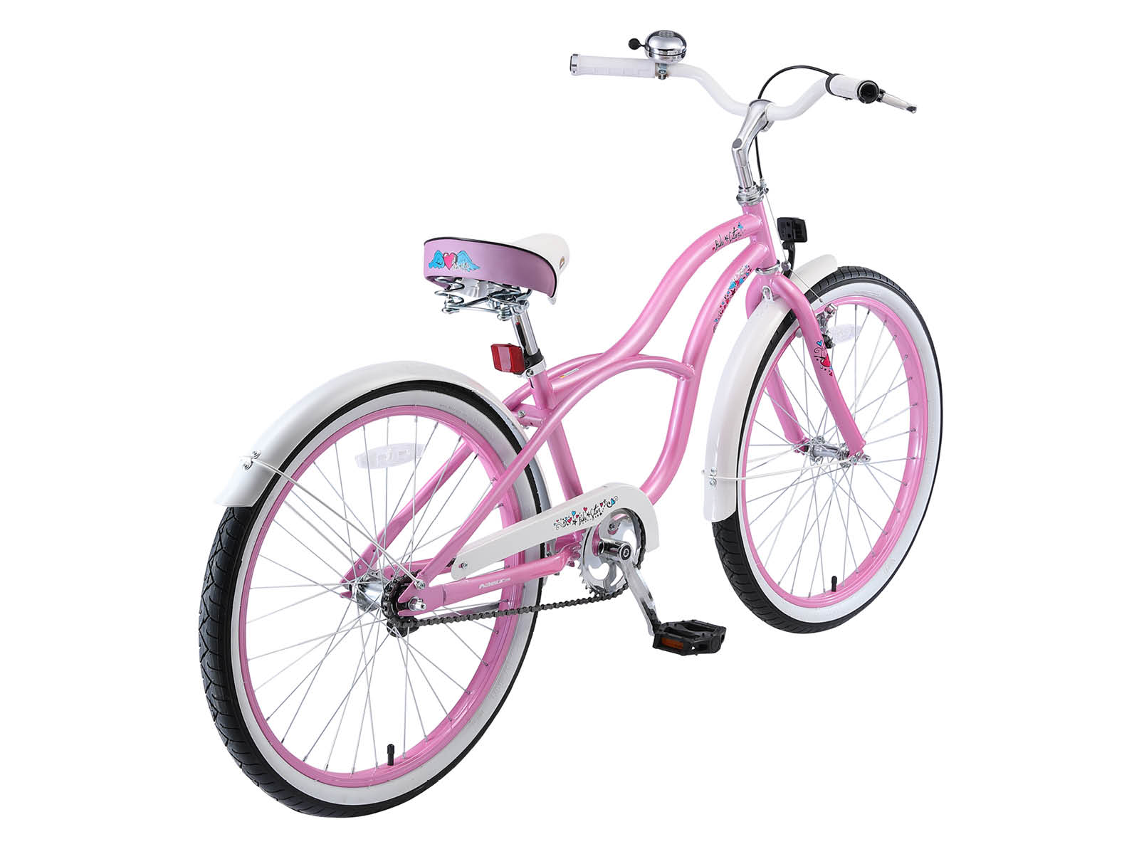 Bikestar kinderfiets Cruiser 24 inch roze - Afbeelding 3