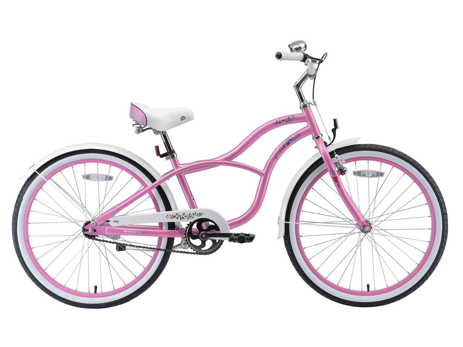 bikestar 24 inch classic roze