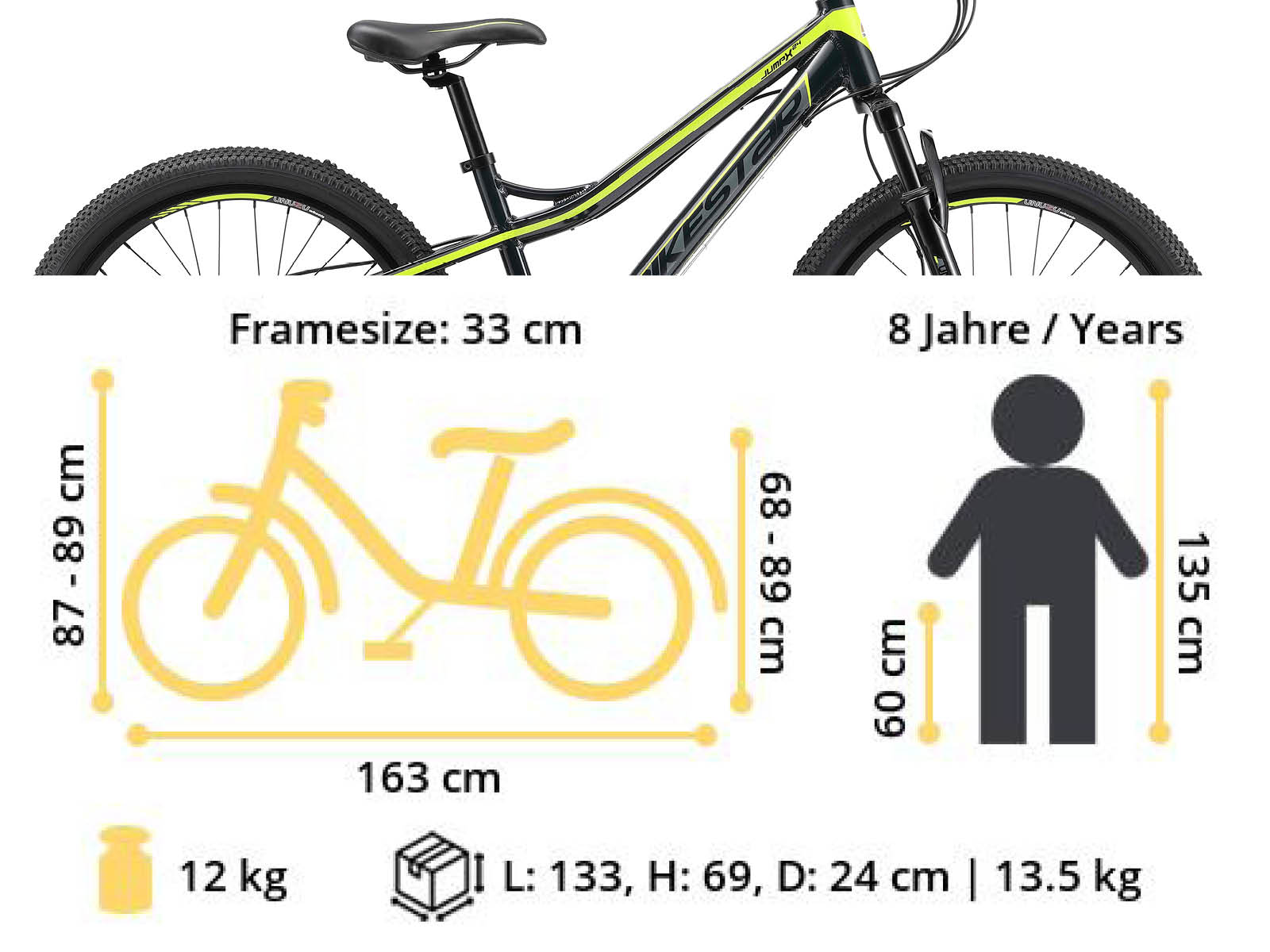 Bikestar hardtail MTB 21speed 24inch zwart/groen - Afbeelding 6