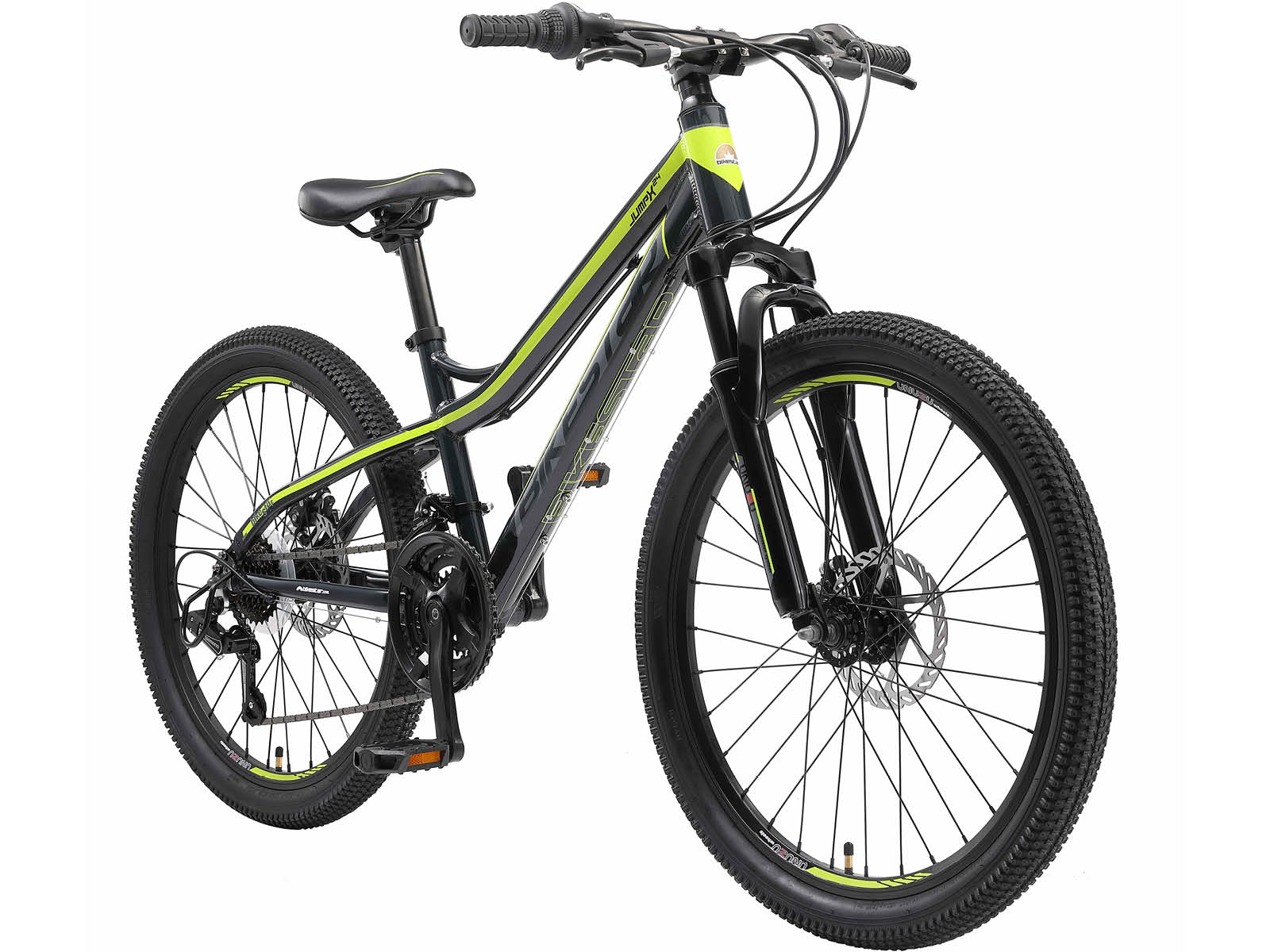 Bikestar hardtail MTB 21speed 24inch zwart/groen - Afbeelding 2