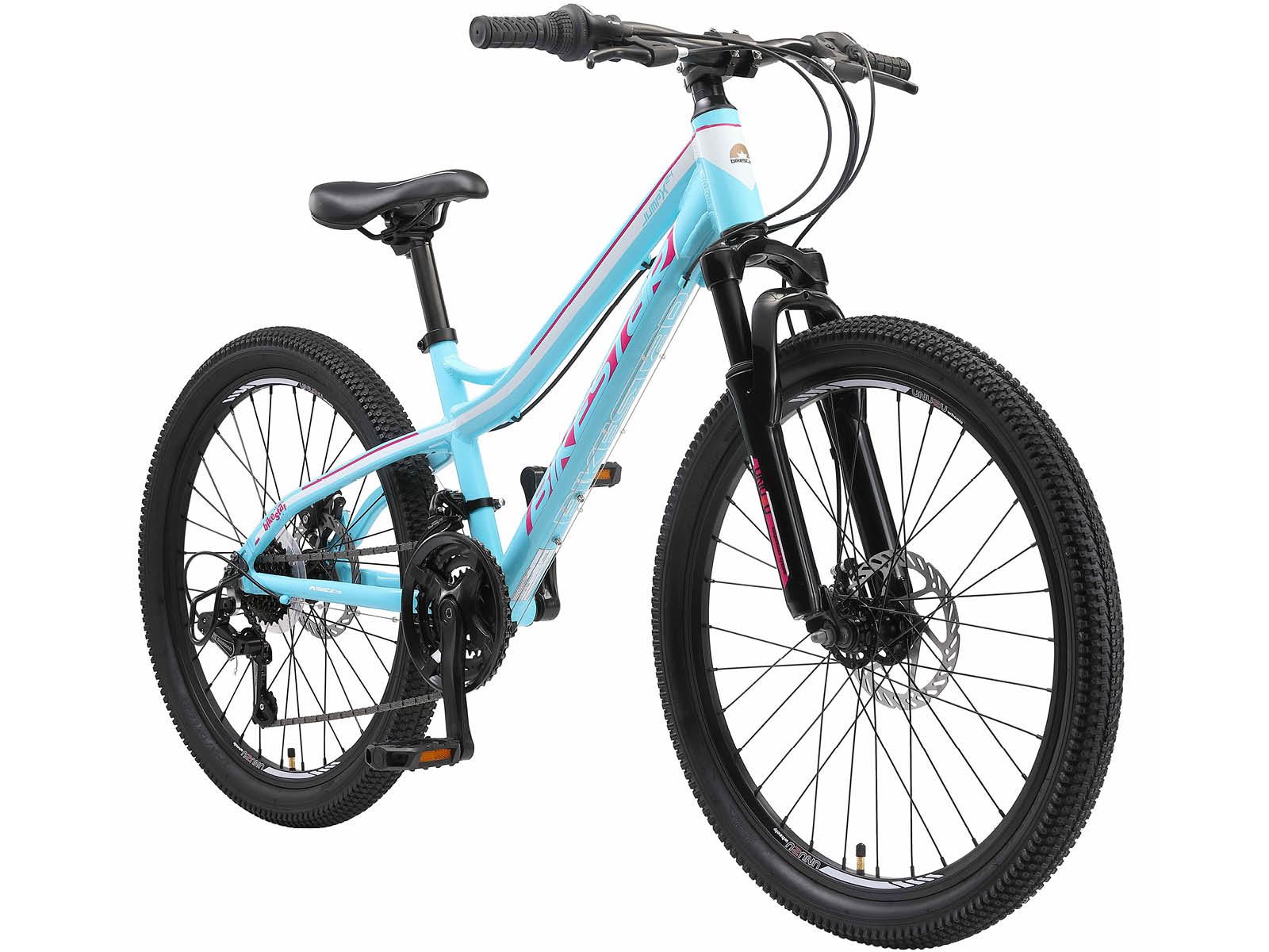 Bikestar hardtail MTB 21speed 24inch turquoise/wit - Afbeelding 2