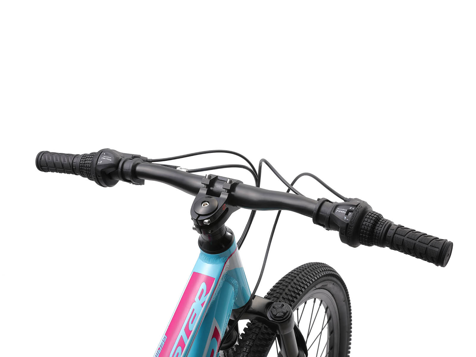Bikestar hardtail MTB 21speed 24inch turquoise/wit - Afbeelding 4