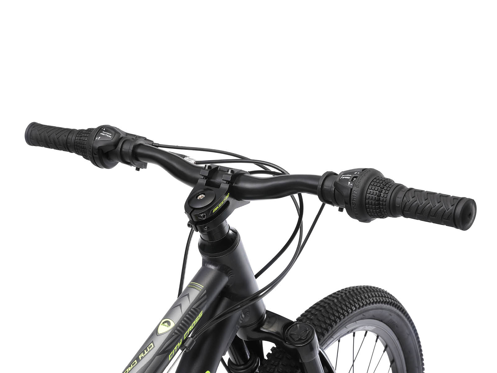 Bikestar MTB Fully alu 21speed 24inch zwart/groen - Afbeelding 4