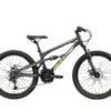 bikestar 24 inch MTB zwart/groen