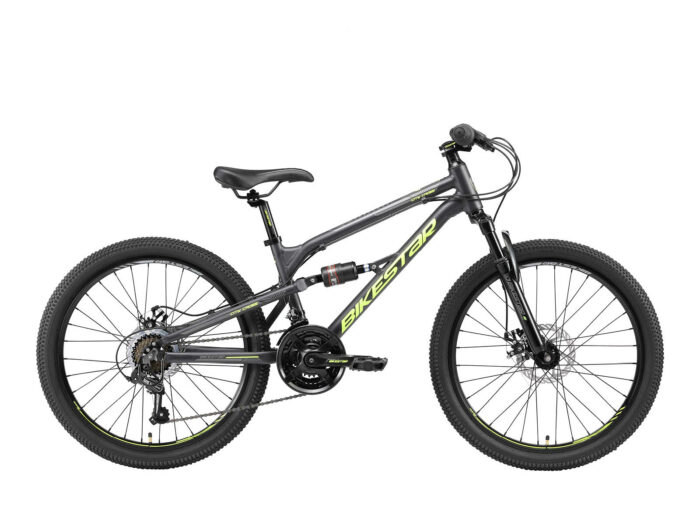 bikestar 24 inch MTB zwart/groen