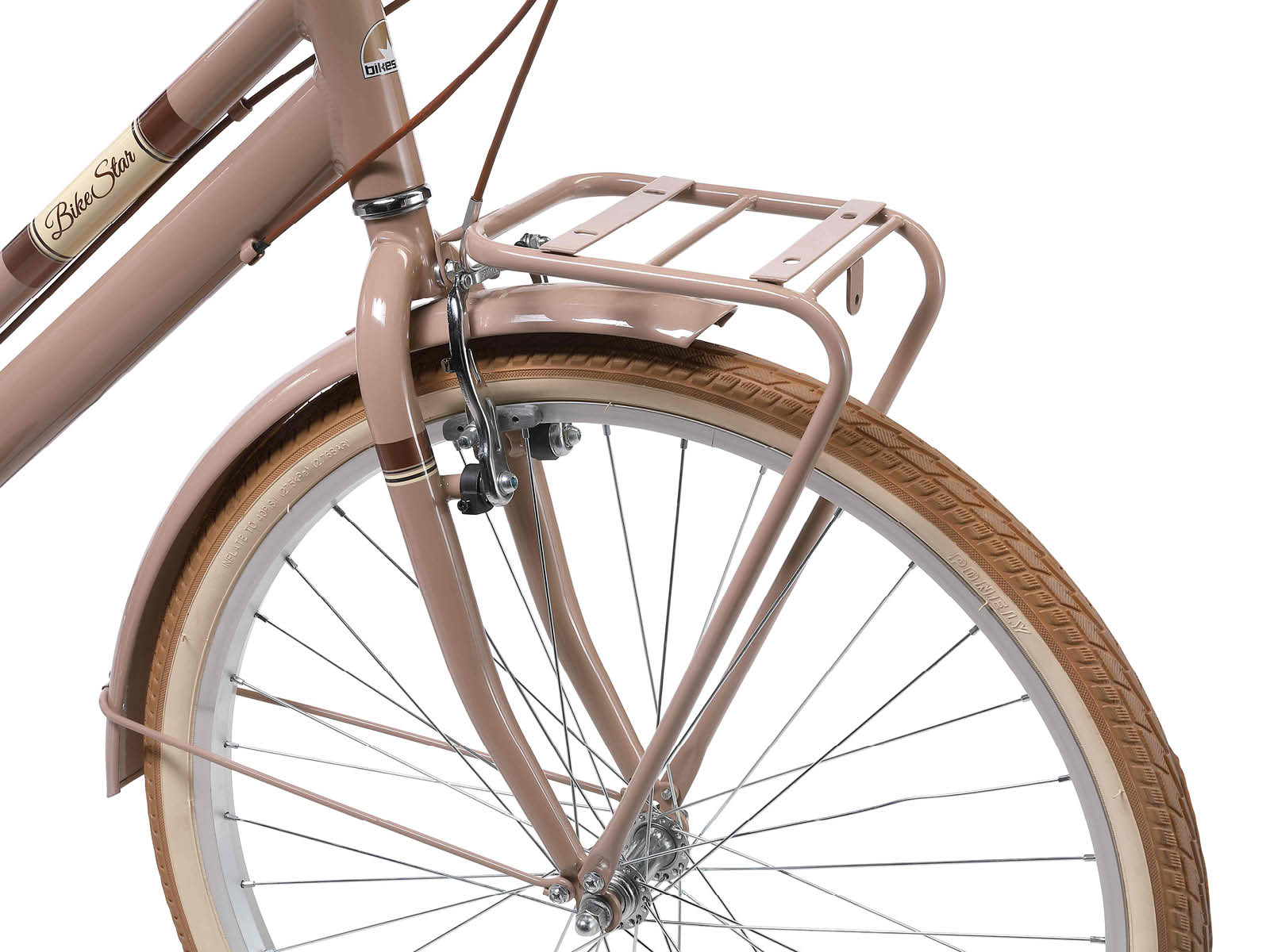 Bikestar, retro damesfiets, 26 inch, 7 sp derailleur, bruin - Afbeelding 8