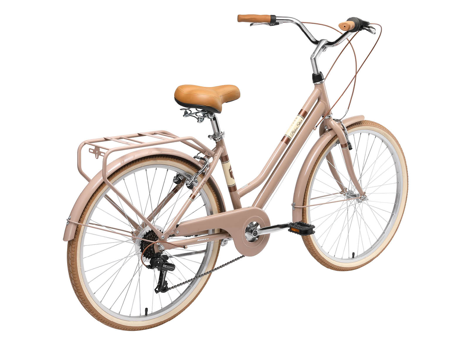 Bikestar, retro damesfiets, 26 inch, 7 sp derailleur, bruin - Afbeelding 5