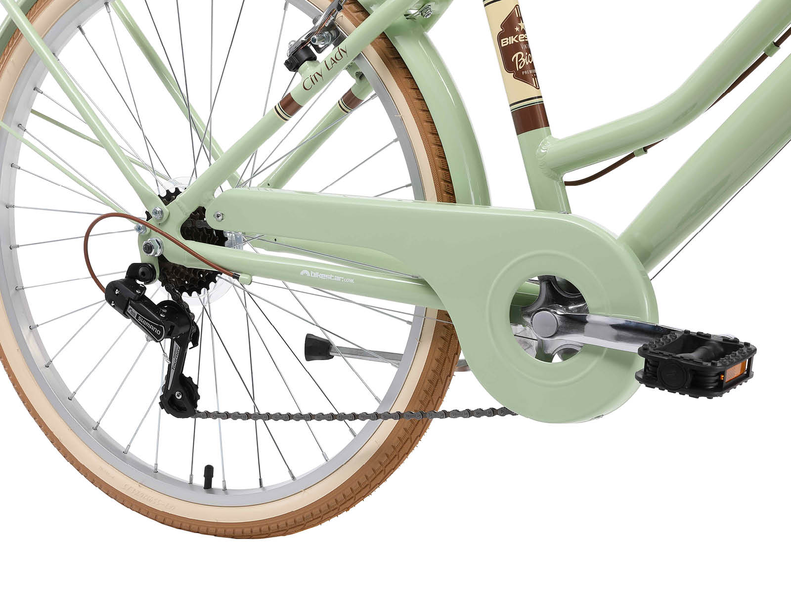 Bikestar, retro damesfiets, 26 inch, 7 sp derailleur, mint - Afbeelding 6