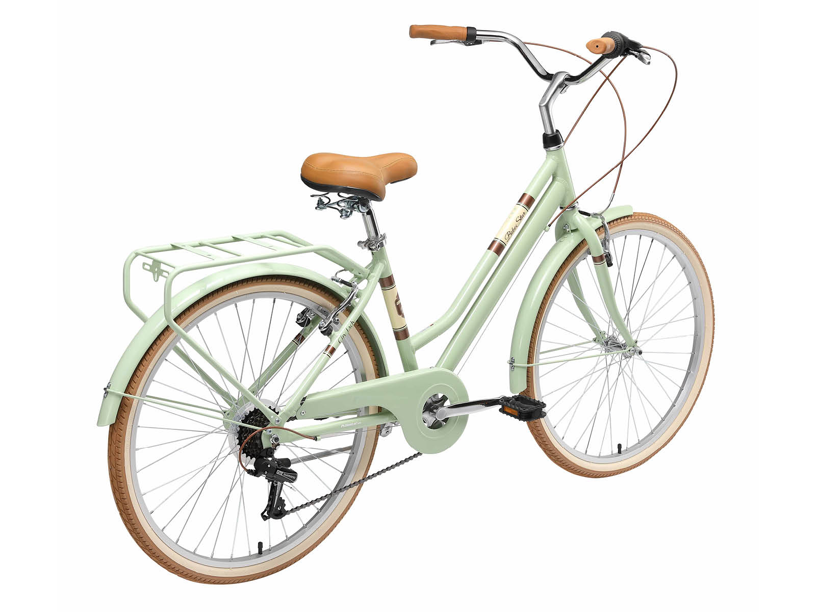 Bikestar, retro damesfiets, 26 inch, 7 sp derailleur, mint - Afbeelding 4