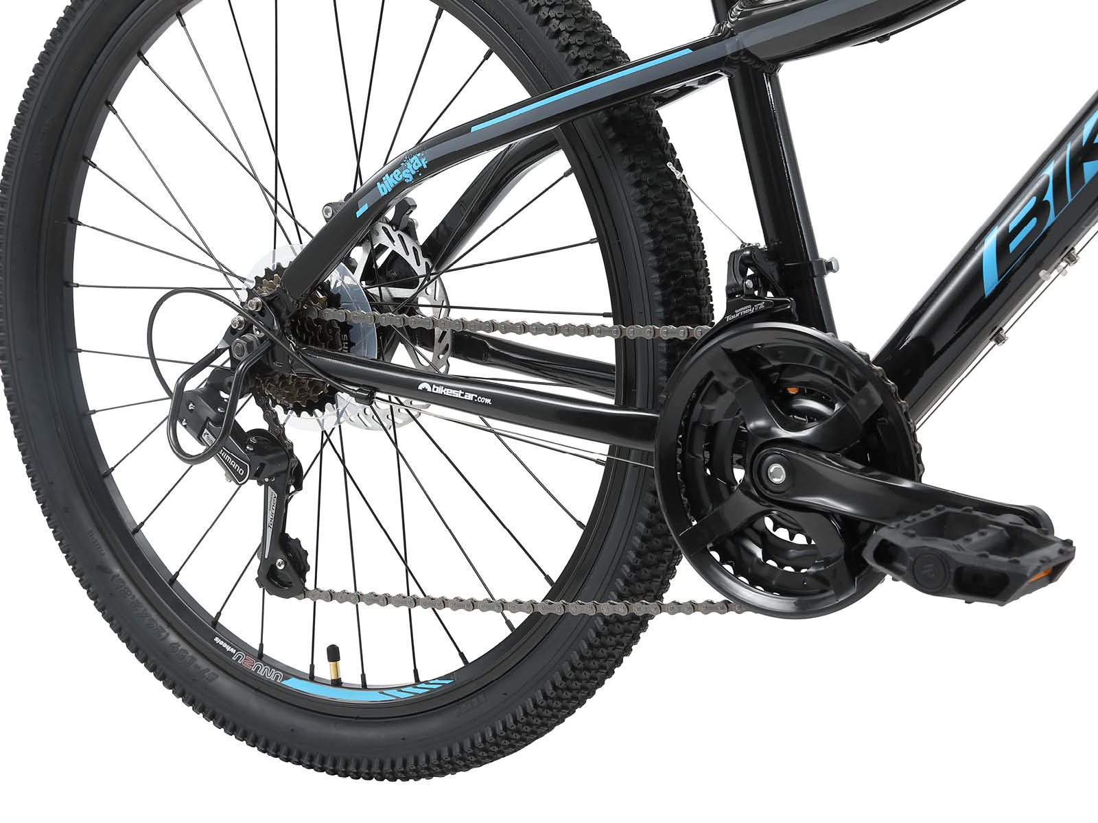 Bikestar Hardtail MTB Alu 26 inch 21 Speed Zwart/blauw - Afbeelding 5