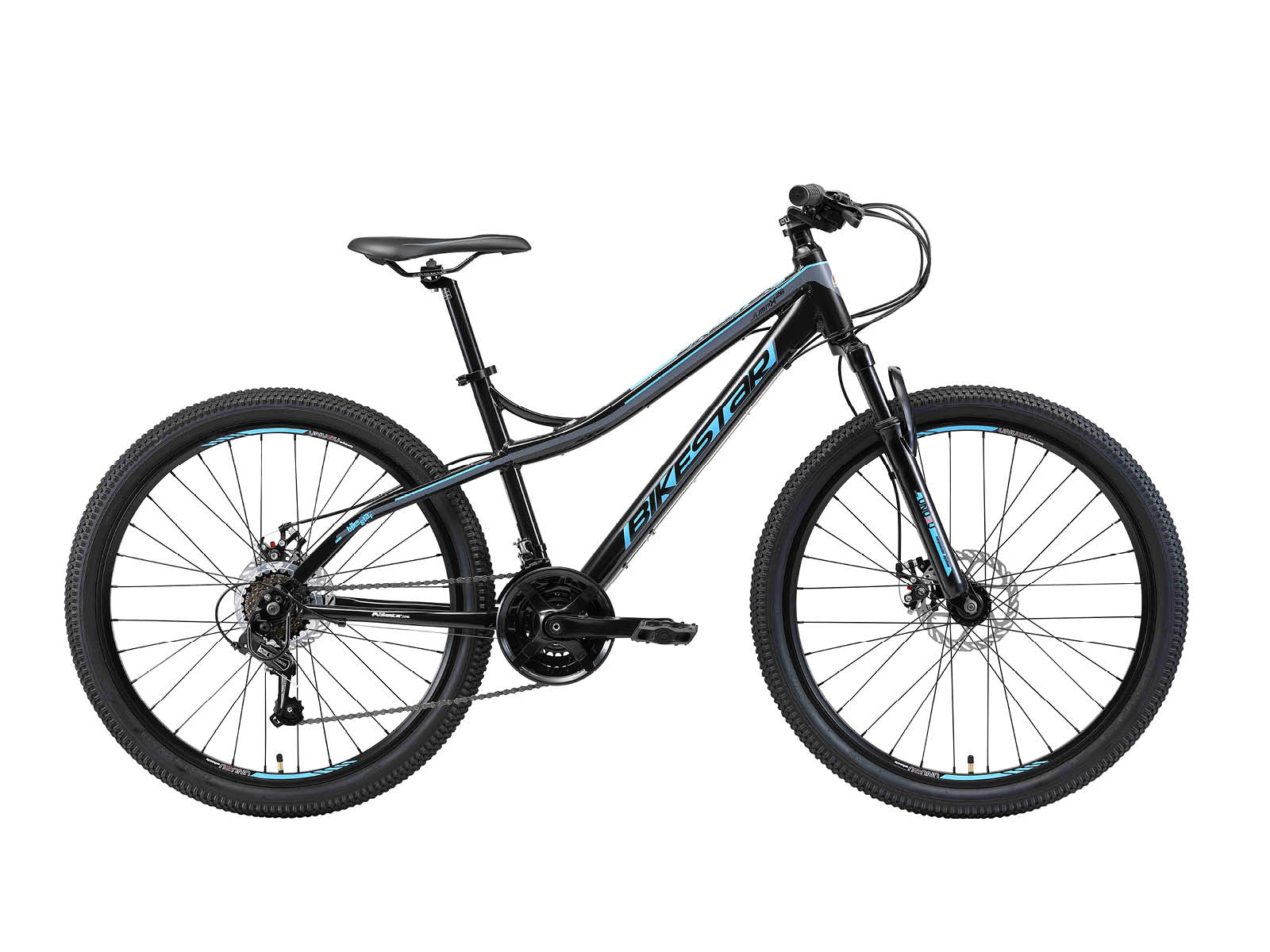 bikestar 26 inch MTB zwart/blauw