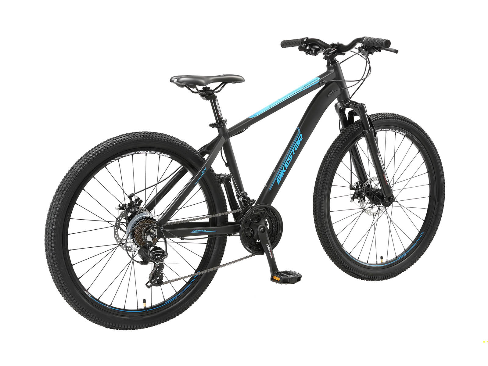 Bikestar Hardtail MTB Alu Sport M 26 inch 21 speed zwart/blauw - Afbeelding 3