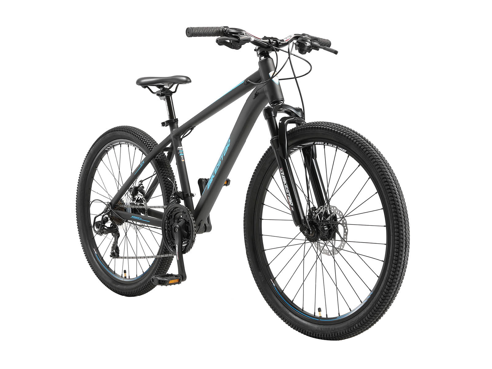 Bikestar Hardtail MTB Alu Sport M 26 inch 21 speed zwart/blauw - Afbeelding 2