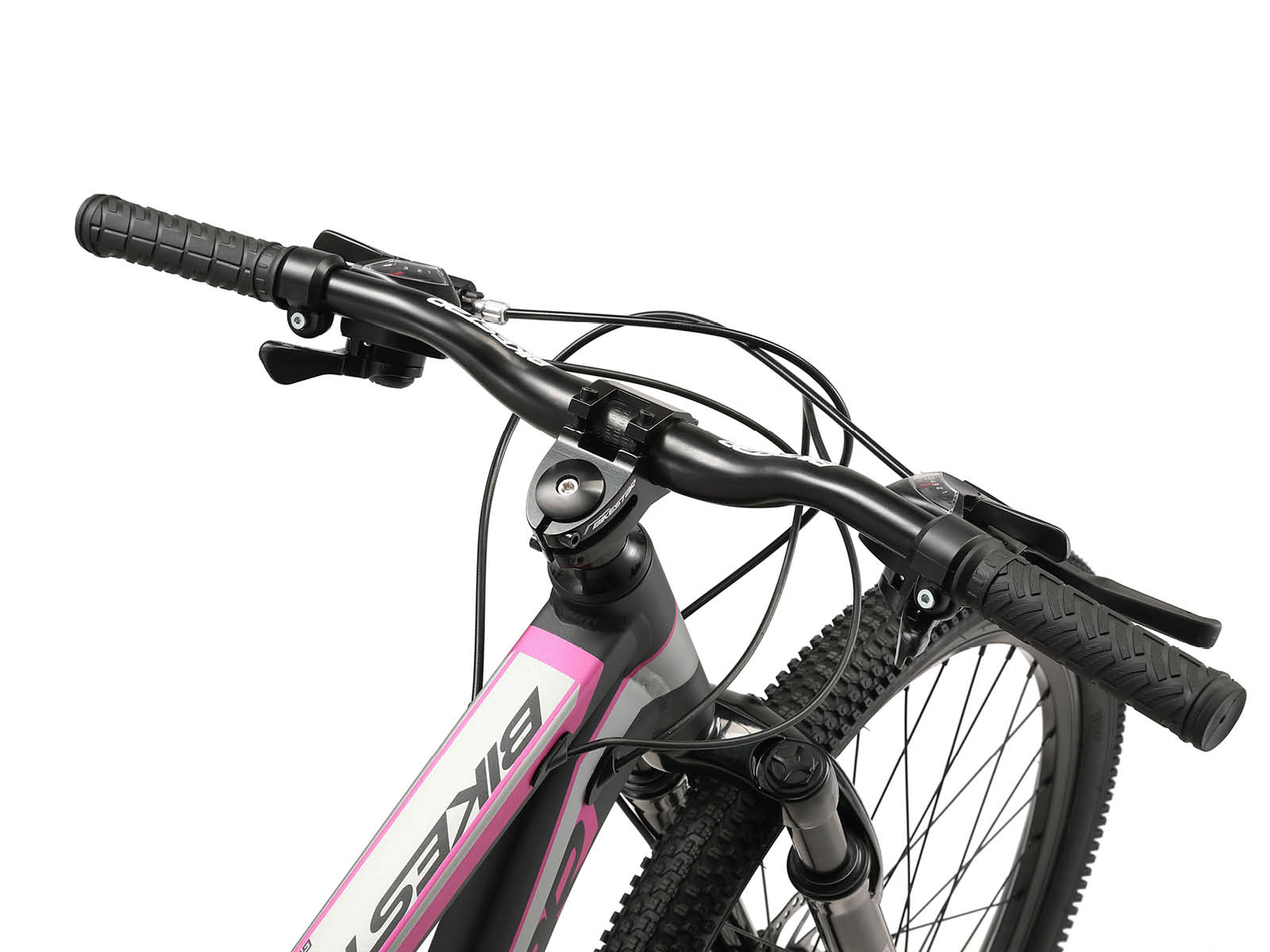 Bikestar Hardtail MTB Alu Sport M 26 inch 21 speed zwart/roze - Afbeelding 4