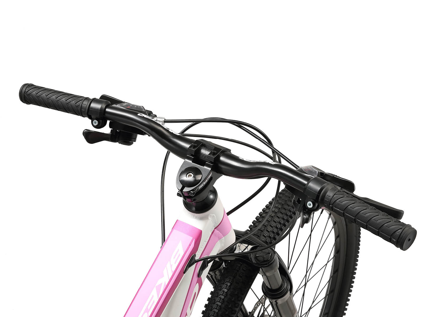 Bikestar Hardtail MTB Alu Sport S 26 inch 21 speed wit/roze - Afbeelding 4