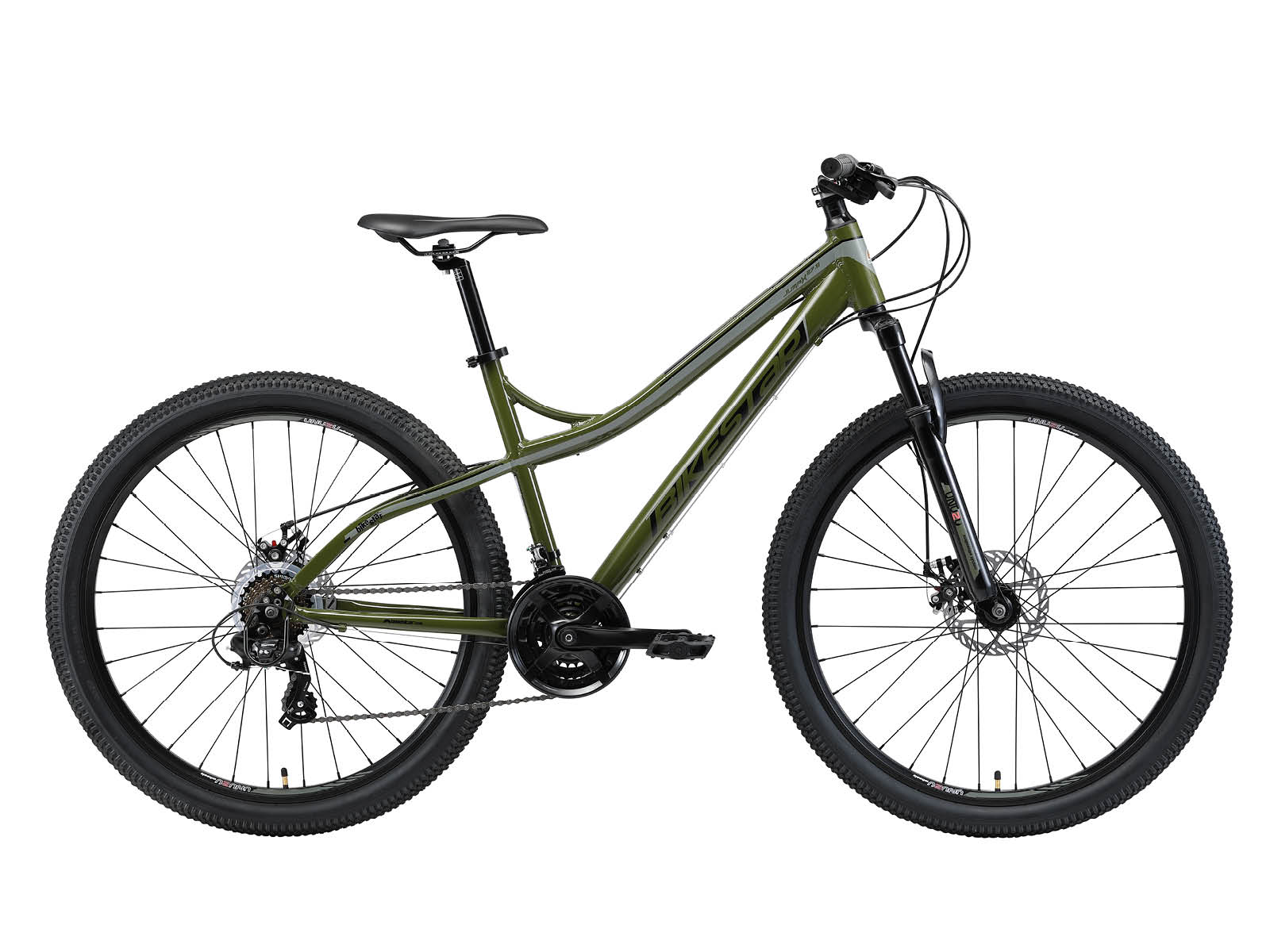 bikestar 27 inch MTB olijfgroen