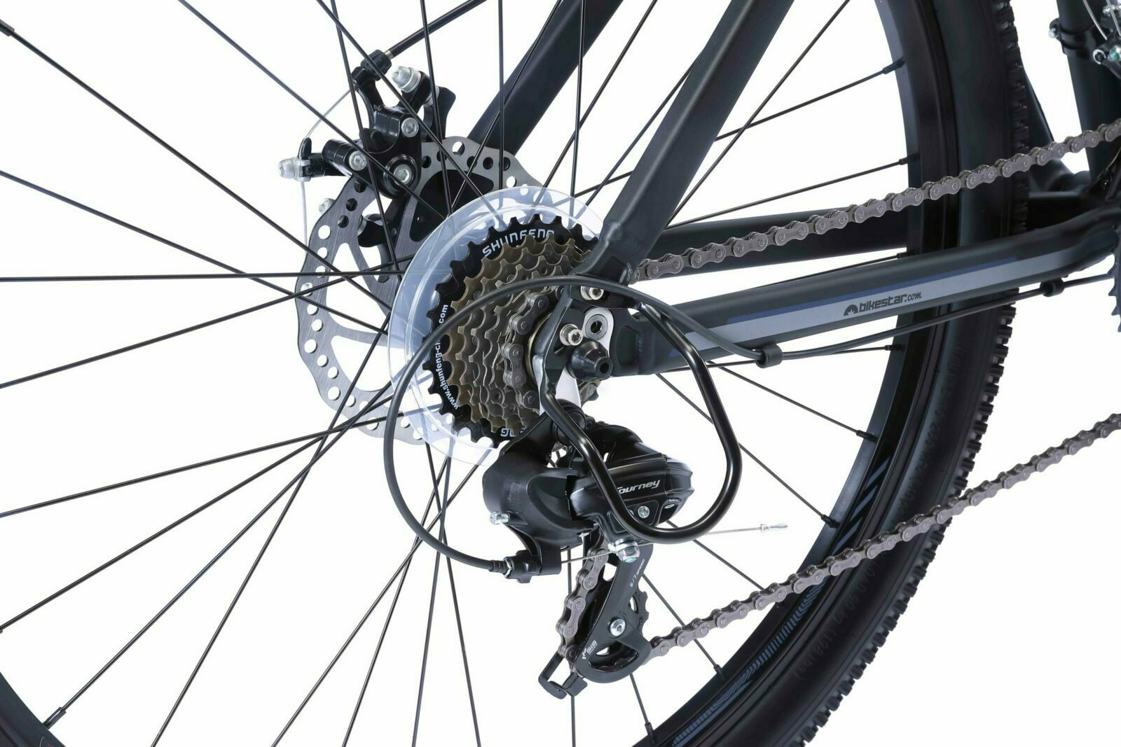 Bikestar Hardtail MTB Alu Sport L 27,5 Inch 21 Speed Blauwgrijs - Afbeelding 8