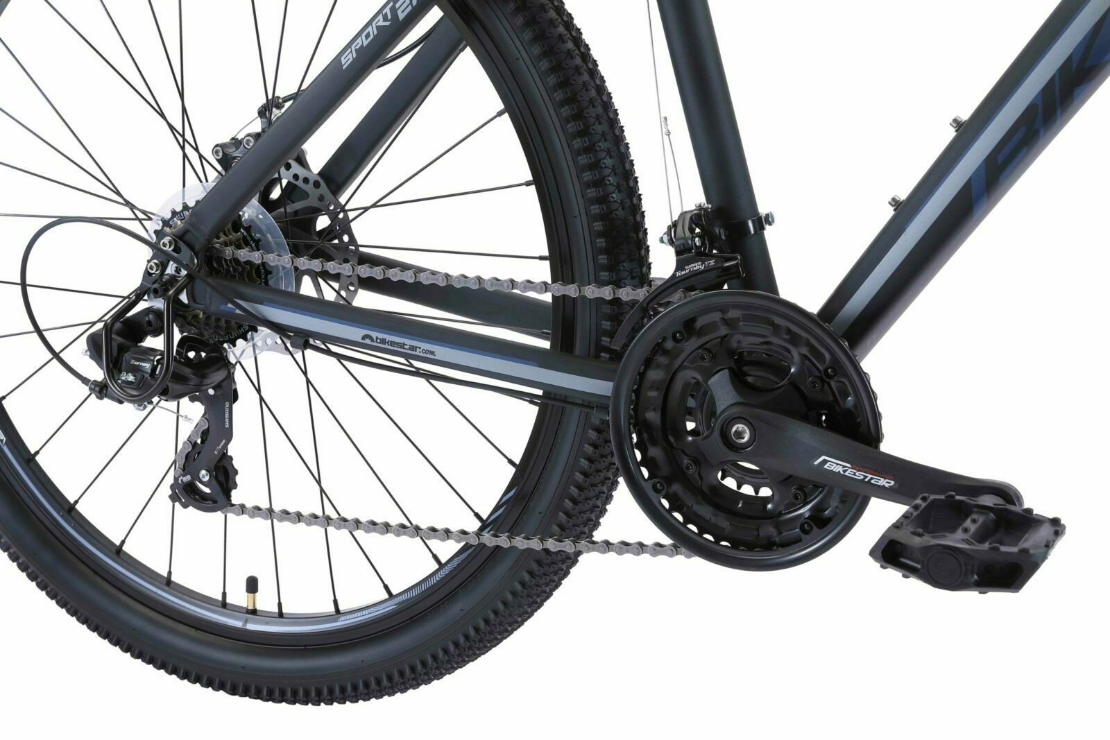 Bikestar Hardtail MTB Alu Sport L 27,5 Inch 21 Speed Blauwgrijs - Afbeelding 5