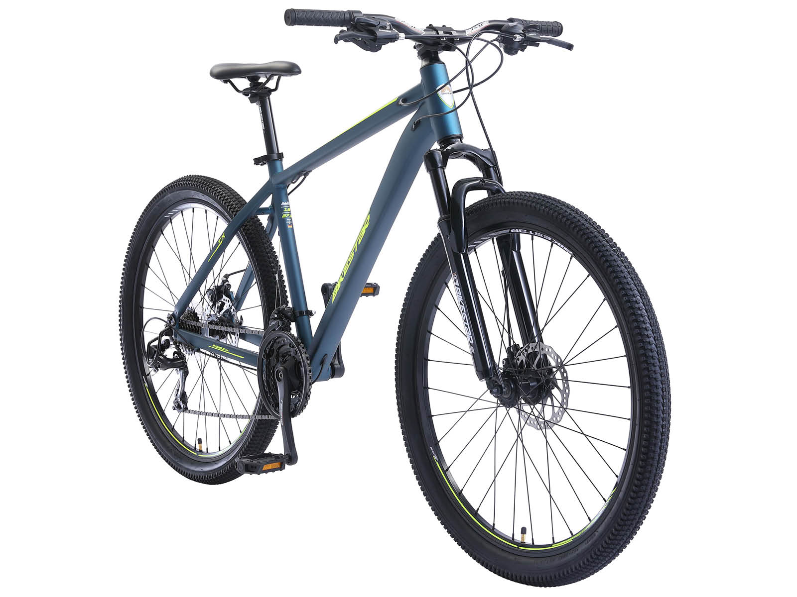 Bikestar Hardtail MTB Alu Sport L 27.5 inch 21 speed Blauw/geel - Afbeelding 3