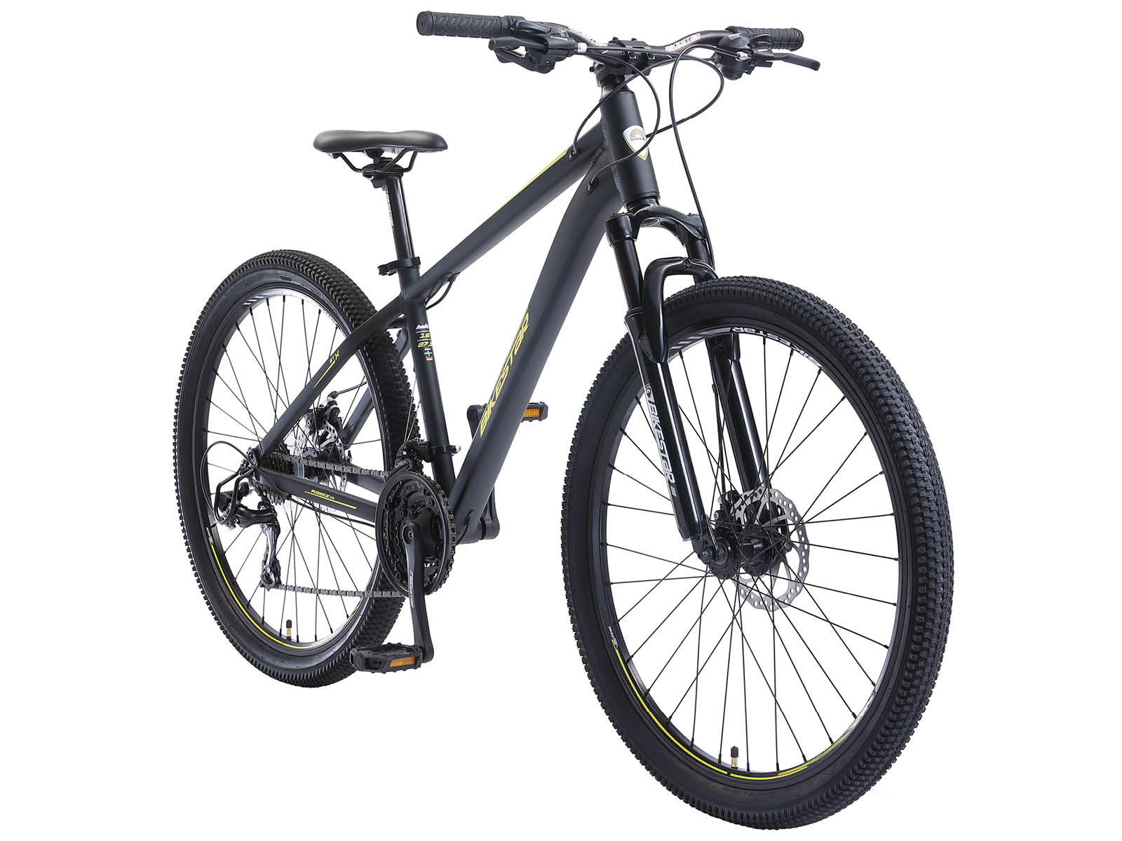 Bikestar Hardtail MTB Alu Sport M 27.5 inch 21 speed Zwart/geel - Afbeelding 2