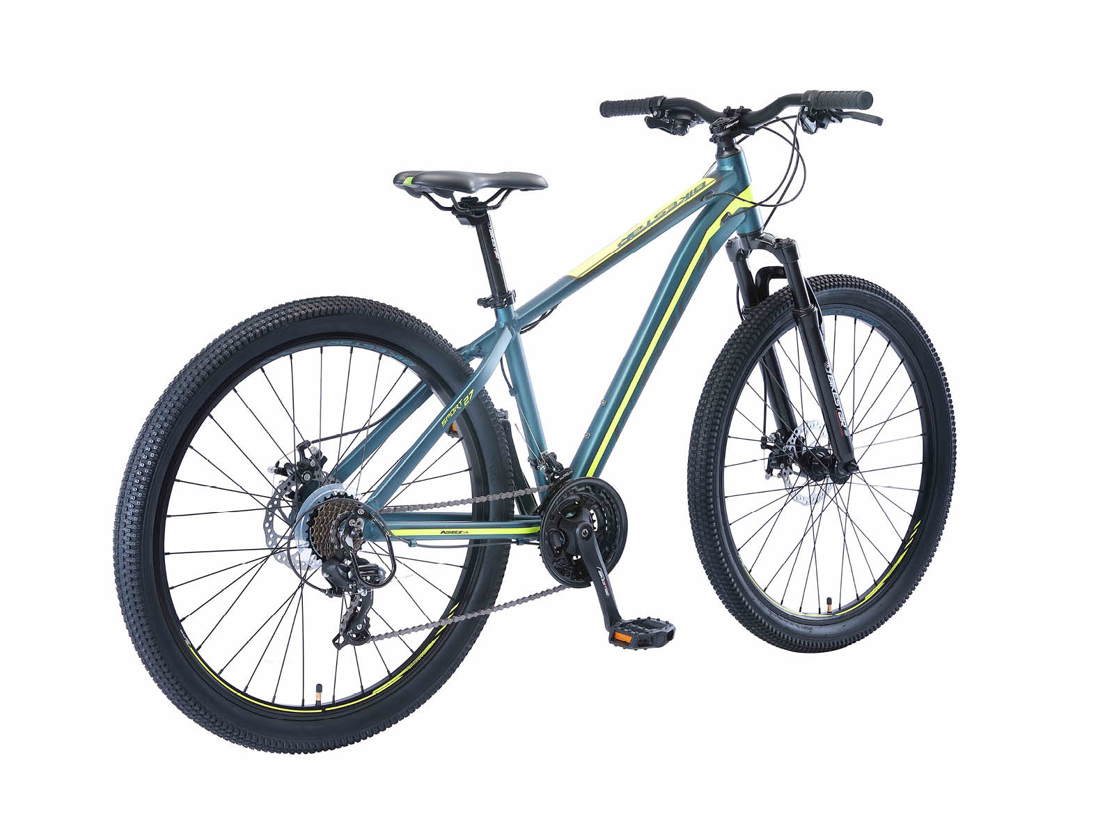 Bikestar Hardtail MTB Alu Sport M 27.5 inch 21 speed Blauw/groen - Afbeelding 3