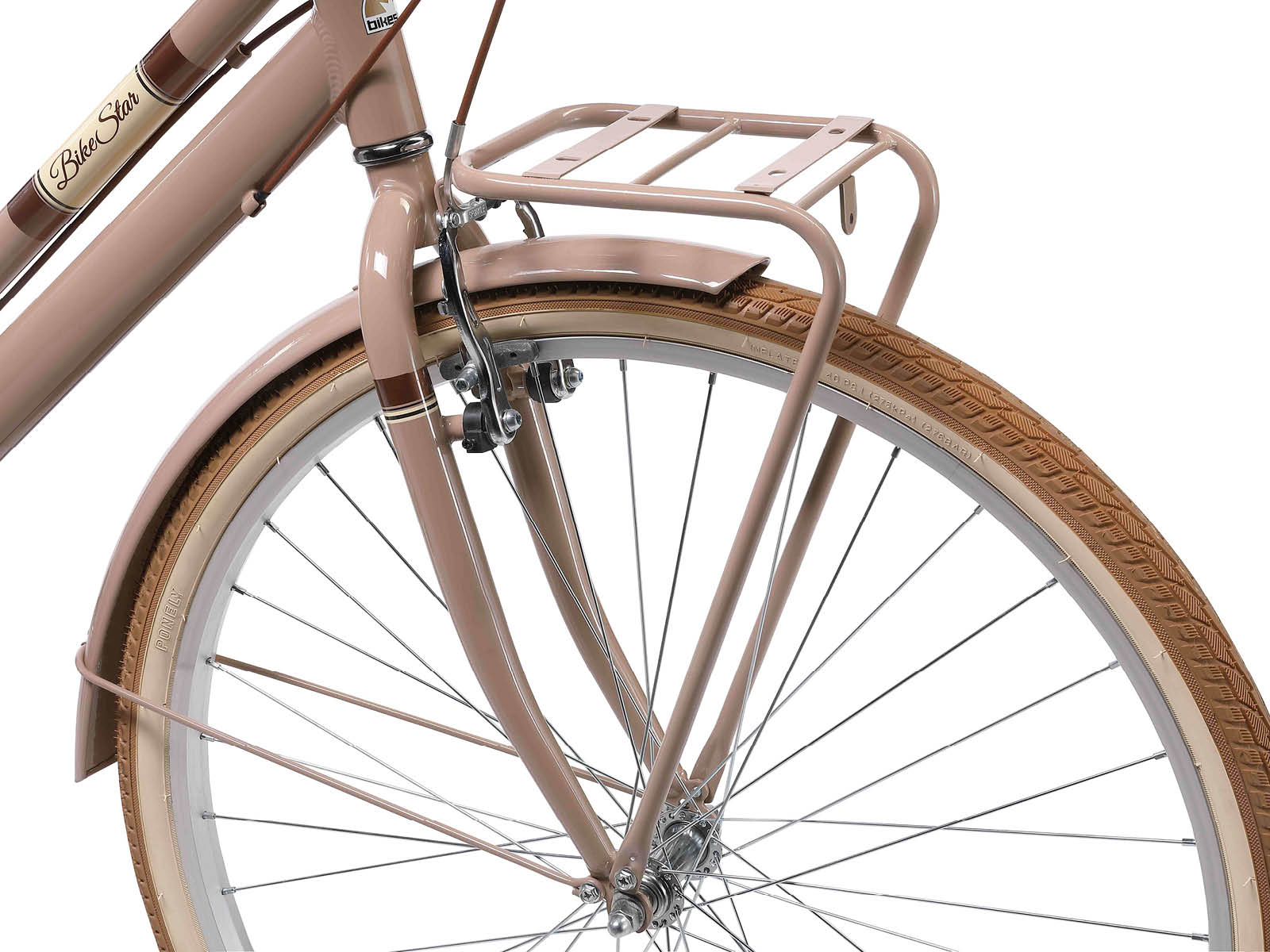 Bikestar retro damesfiets, 28 inch, 7 sp derailleur, bruin - Afbeelding 8