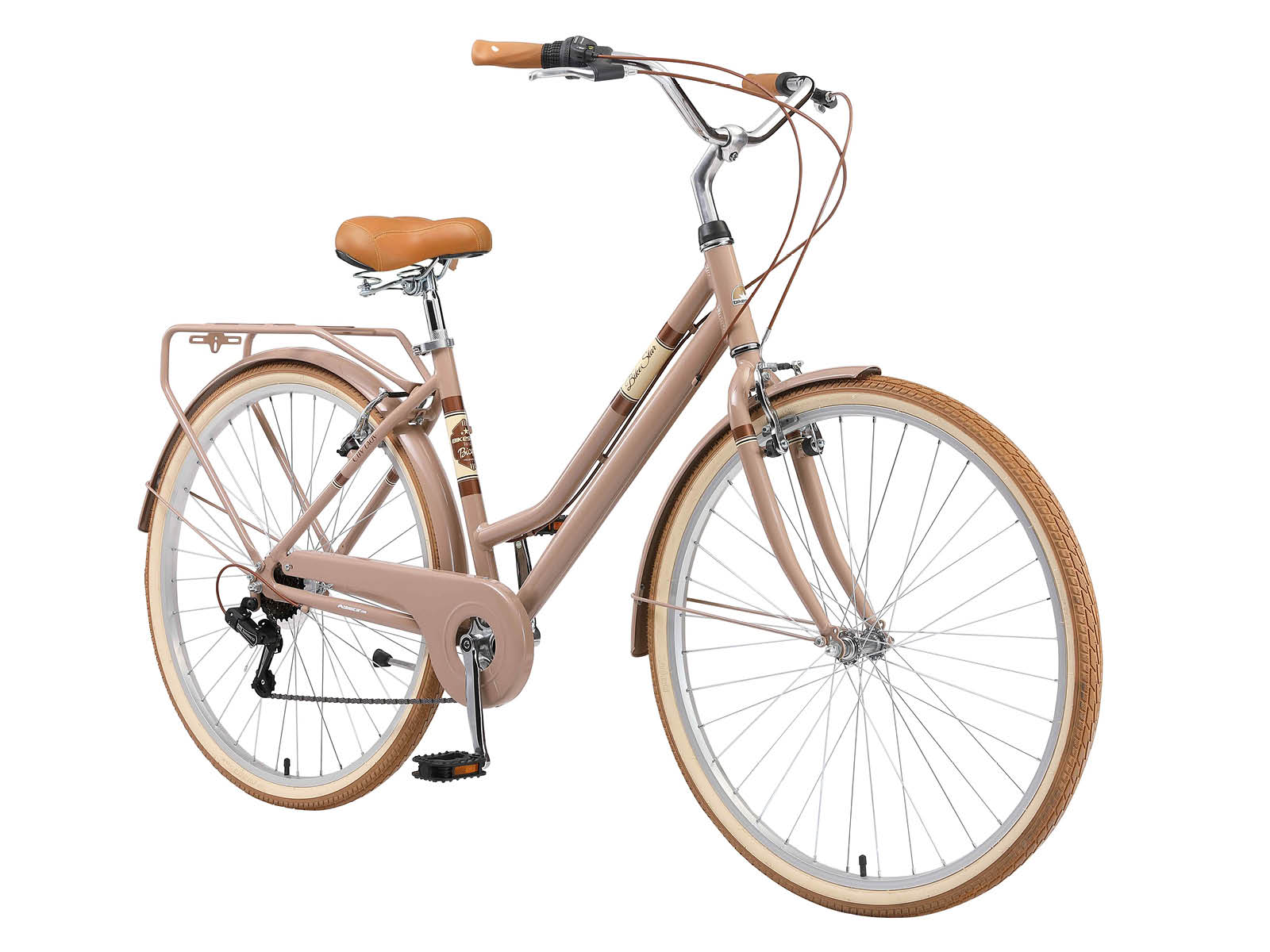 Bikestar retro damesfiets, 28 inch, 7 sp derailleur, bruin - Afbeelding 3