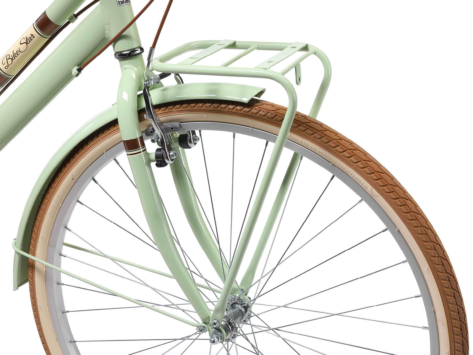 Bikestar retro damesfiets, 28 inch, 7 sp derailleur, mint - Afbeelding 7