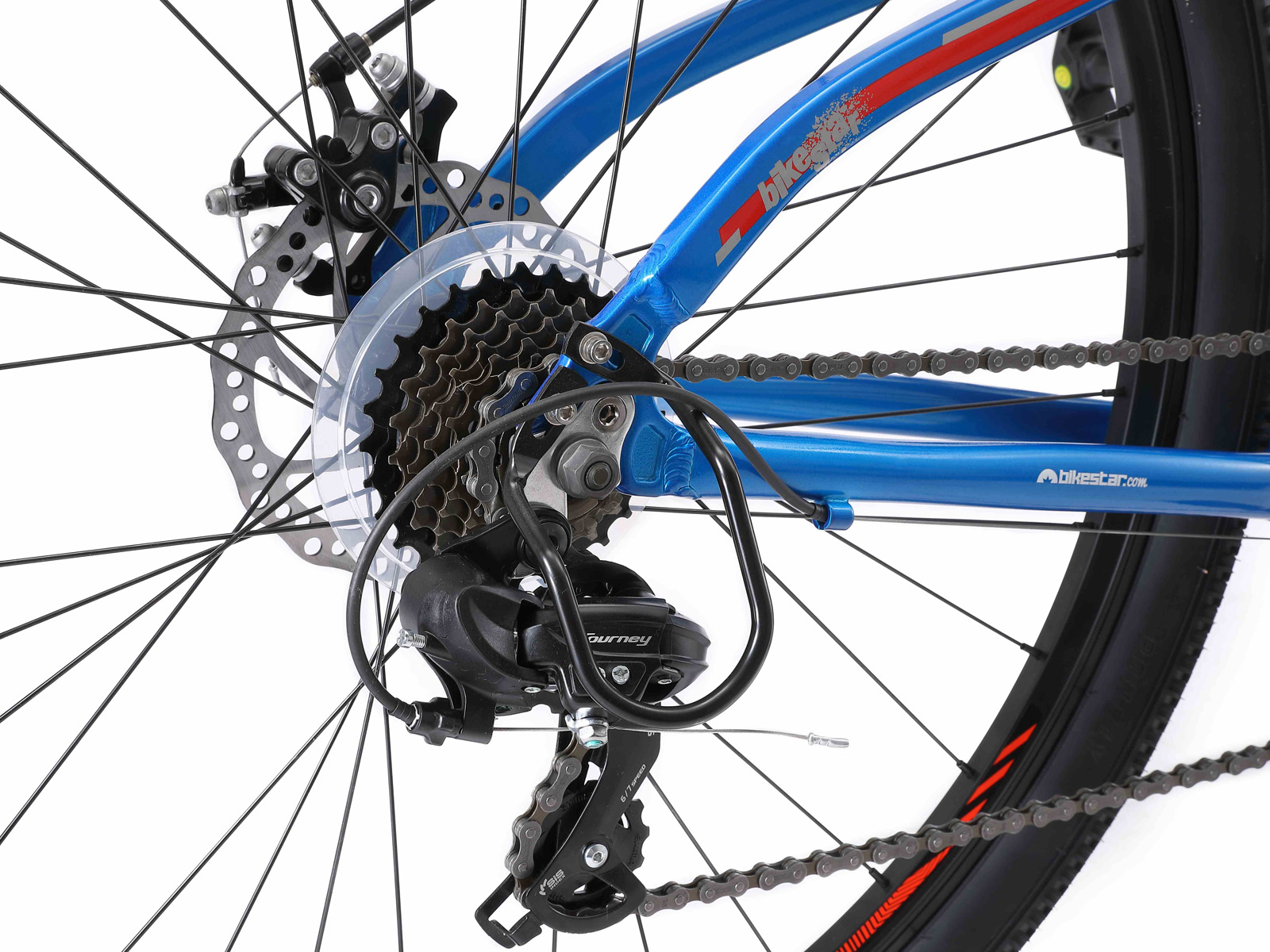 Bikestar Hardtail MTB Alu 29 Inch 21 Speed Blauw - Afbeelding 4