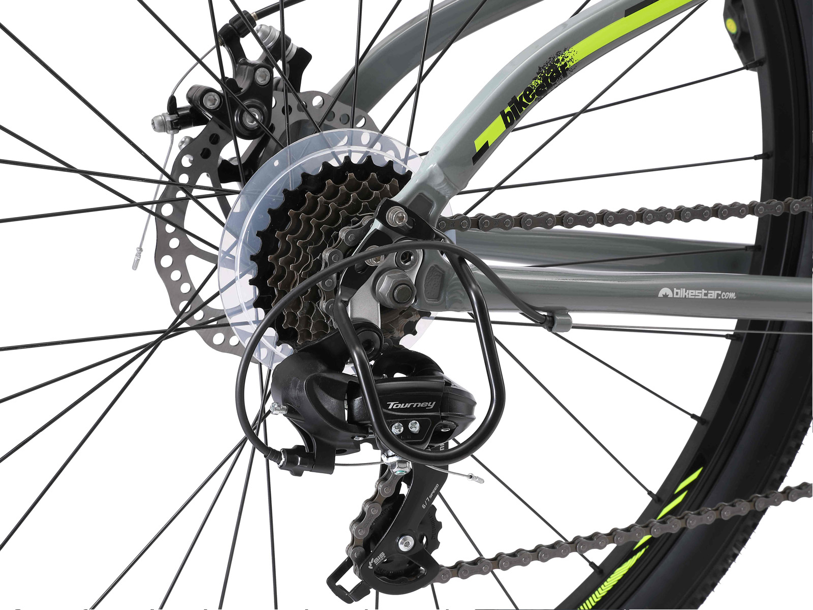 Bikestar Hardtail MTB Alu 29 Inch 21 Speed Grijs - Afbeelding 4