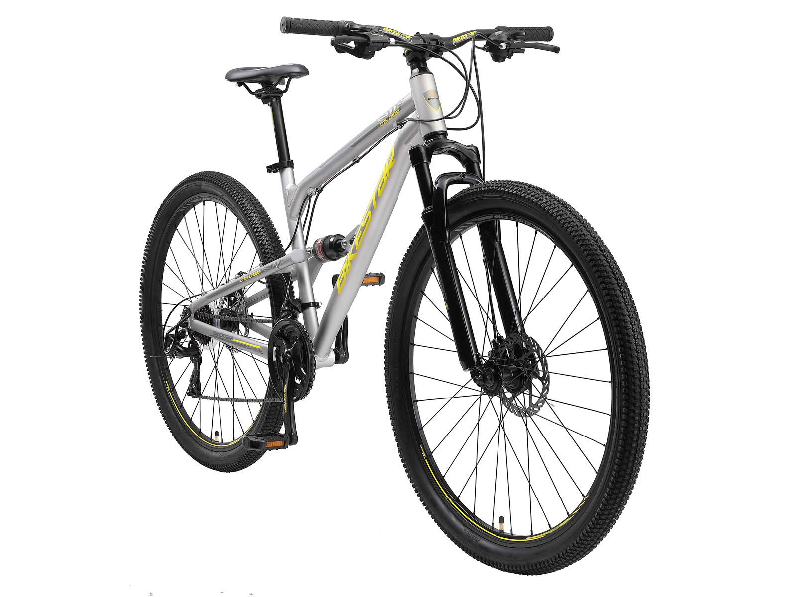 Bikestar Fully MTB Alu 29 Inch 21 Speed zilver - Afbeelding 2