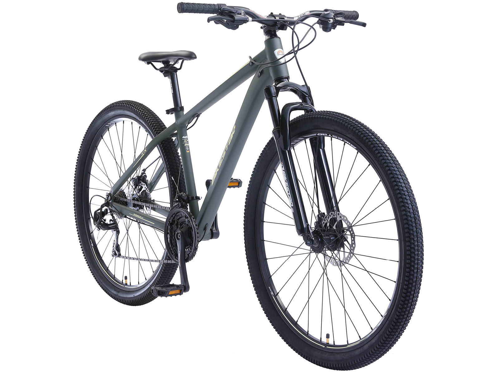 Bikestar Hardtail MTB Alu Sport 29 inch 21 speed Grijsgroen - Afbeelding 2