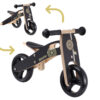 Bikestar twee in een houten loopfietsje 7 inch