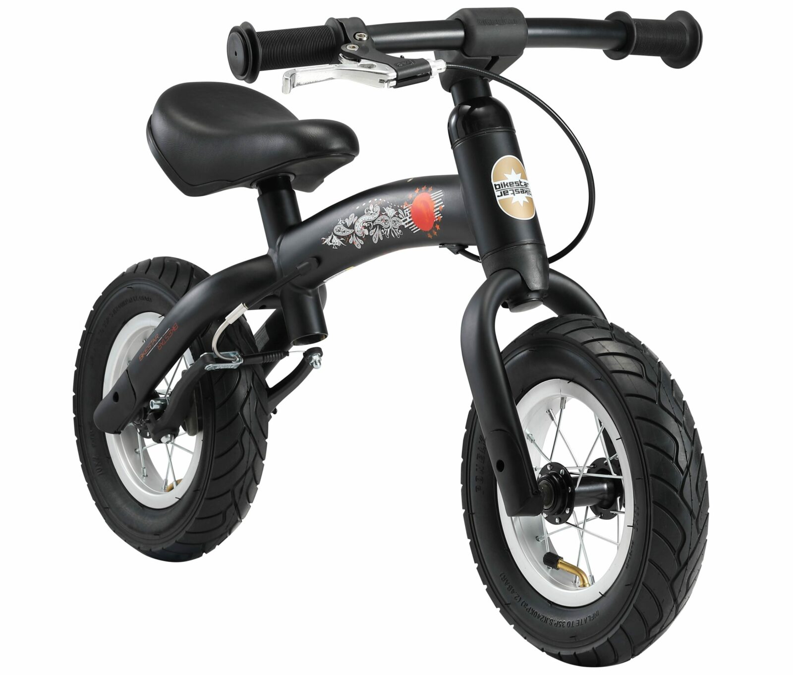 Bikestar meegroei loopfiets Sport 10 inch, zwart - Afbeelding 2