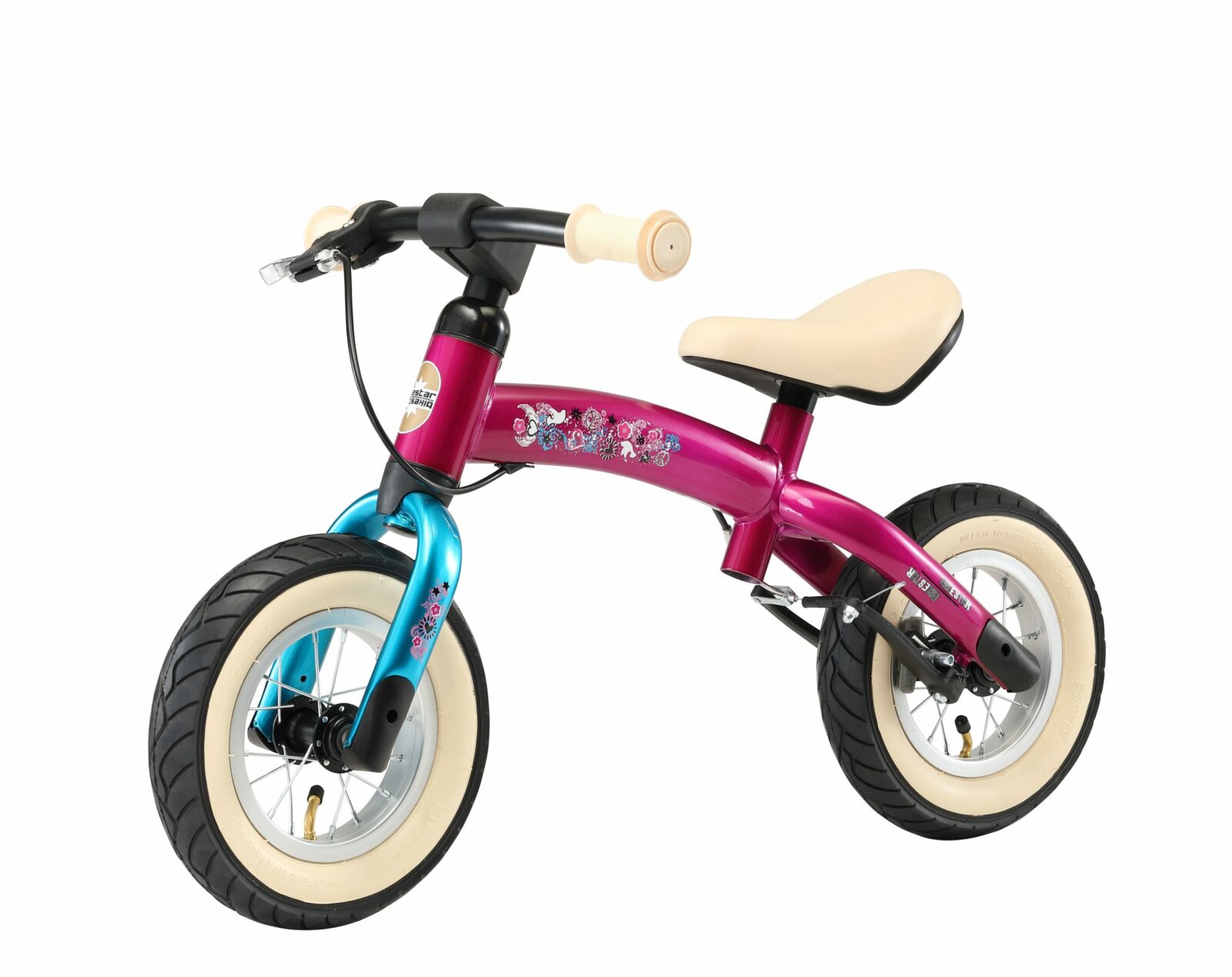 Bikestar meegroei loopfiets Sport 10 inch, paars/turquoise - Afbeelding 6