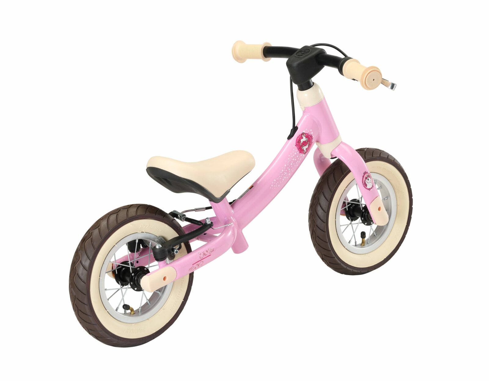 Bikestar meegroei loopfiets Sport 10 inch, roze/eenhoorn - Afbeelding 7