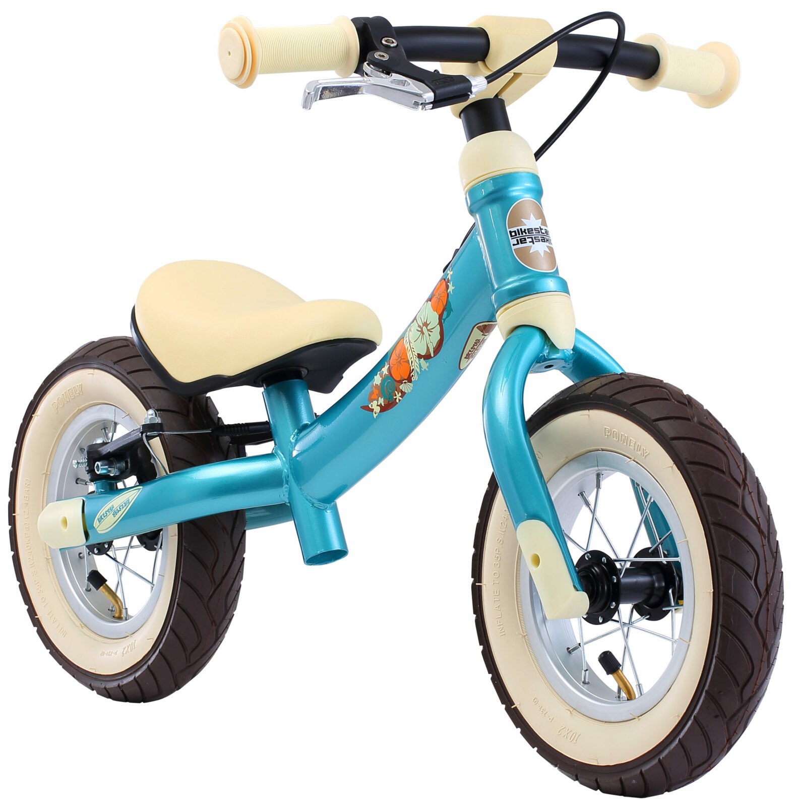 Bikestar meegroei loopfiets Sport 10 inch, turquoise