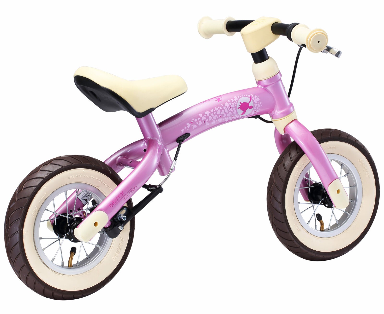 Bikestar meegroei loopfiets Sport 10 inch, roze - Afbeelding 10