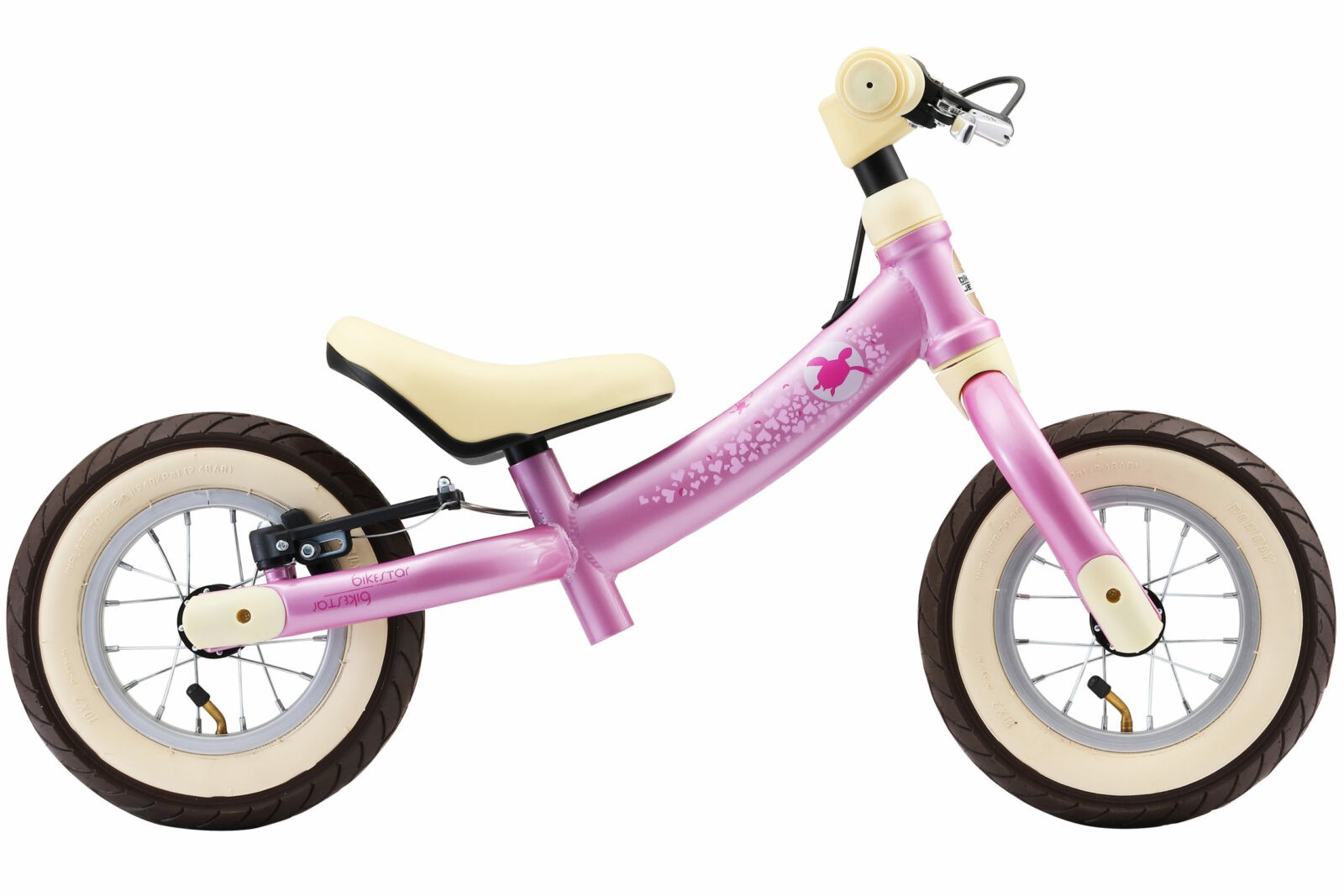 Bikestar meegroei loopfiets Sport 10 inch, roze - Afbeelding 3