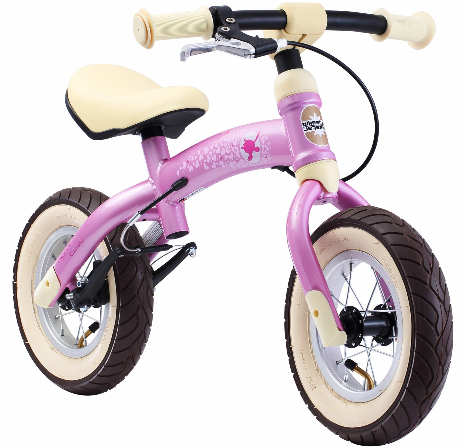 Bikestar meegroei loopfiets Sport 10 inch, roze - Afbeelding 6