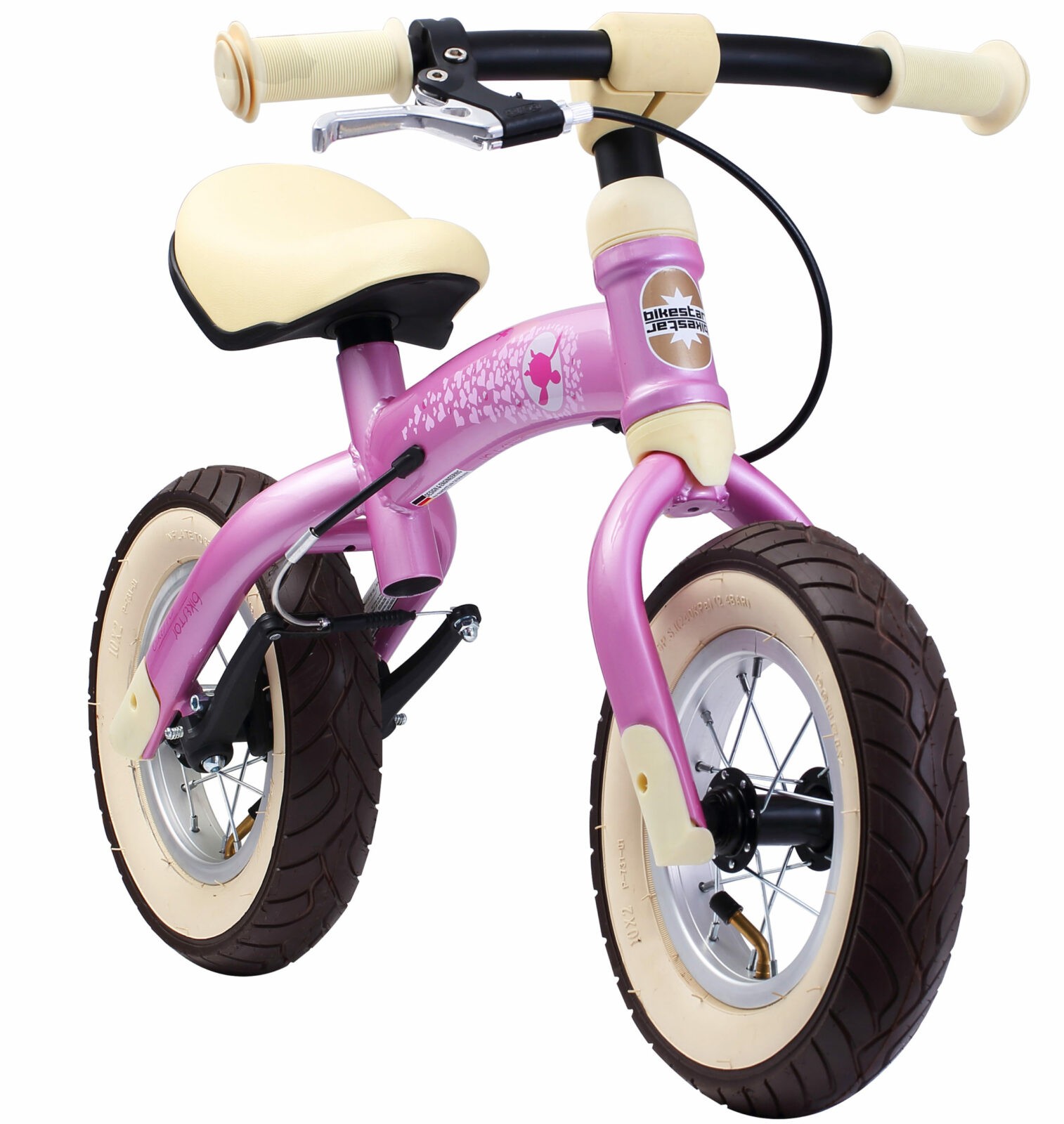 Bikestar meegroei loopfiets Sport 10 inch, roze - Afbeelding 7