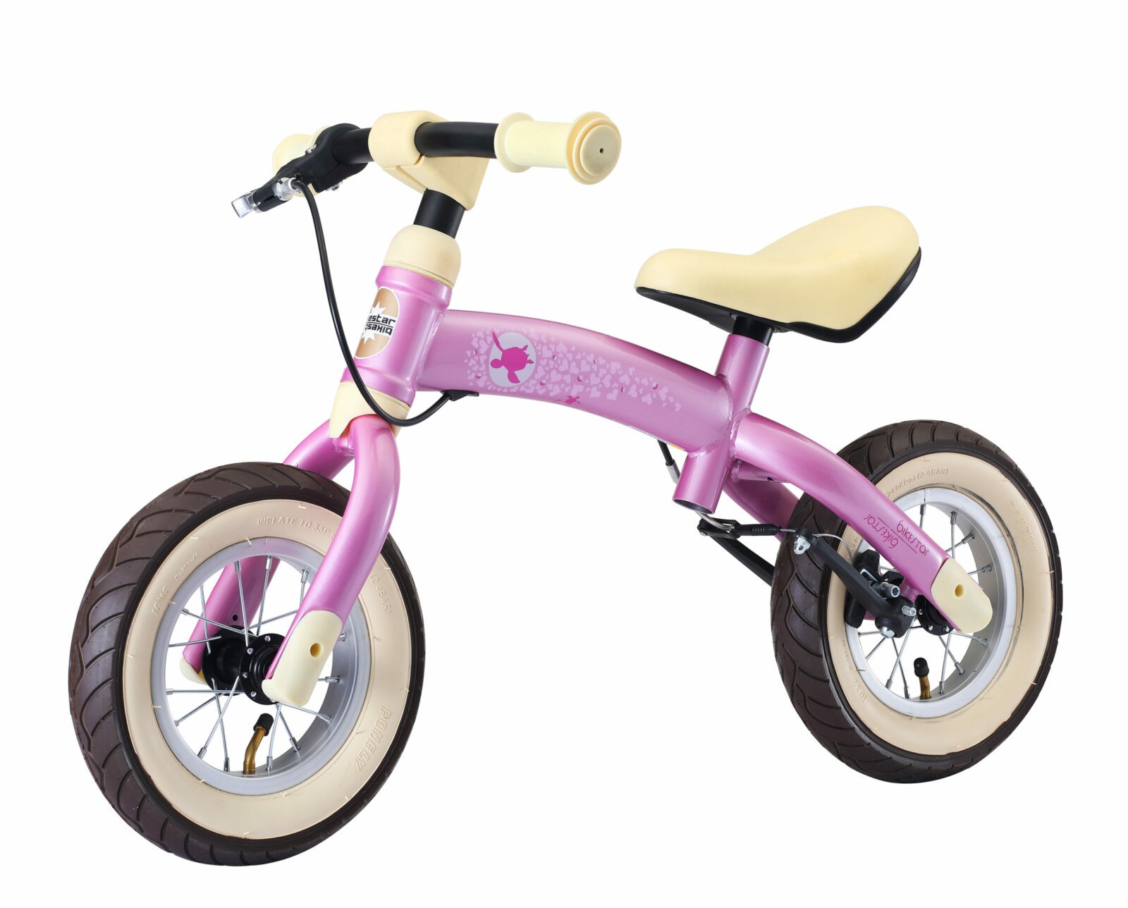 Bikestar meegroei loopfiets Sport 10 inch, roze - Afbeelding 9