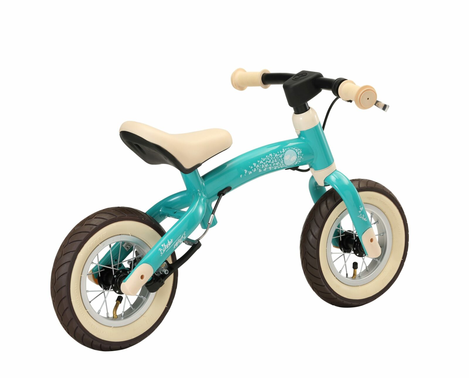 Bikestar meegroei loopfiets Sport 10 inch, turquoise/vogels - Afbeelding 8